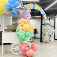 Helium Balloon Arch and Columns