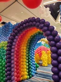 Rainbow Balloon Tunnel